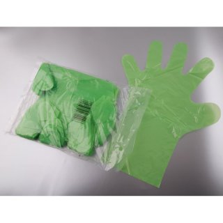 PE handschuhe Grün á100st.